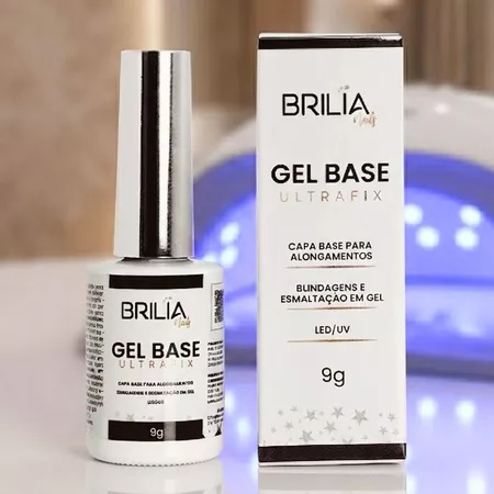 GEL BRILIA NAILS BASE ULTRAFIX CLEAR - FRASCO 9g