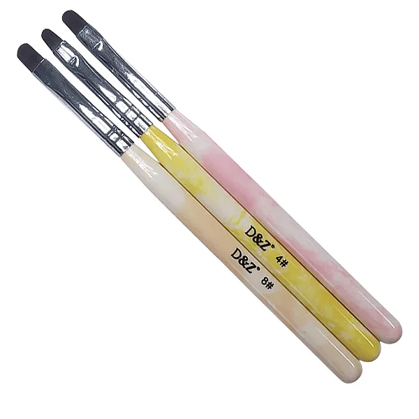 PINCEL LINGUA DE GATO D&Z KIT C/3 (4-6-8)