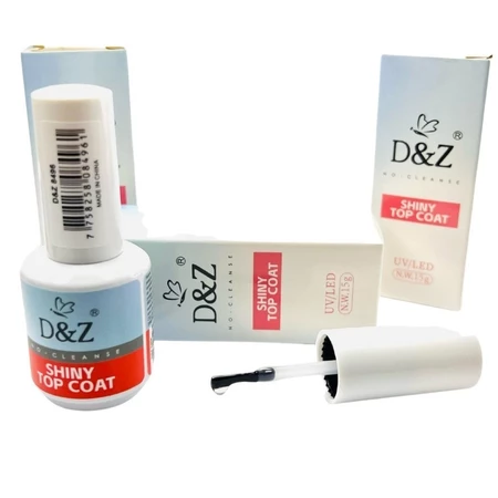 TOP COAT D&Z SHINY CLEAR - FRASCO 15g EXTRA FINO