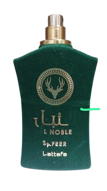 Lattafa Al Noble Safeer Eau de Parfum Compartilhável (SEM CAIXA, SEM TAMPA E VAZADO)
