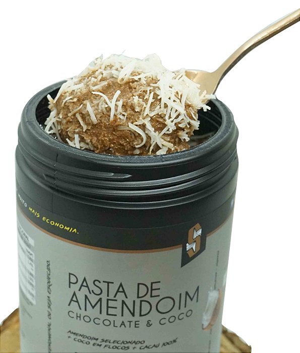 Combo 4 x Pasta de Amendoim Chocolate & Coco 1kg - Squeeze (Zero Açúcar)