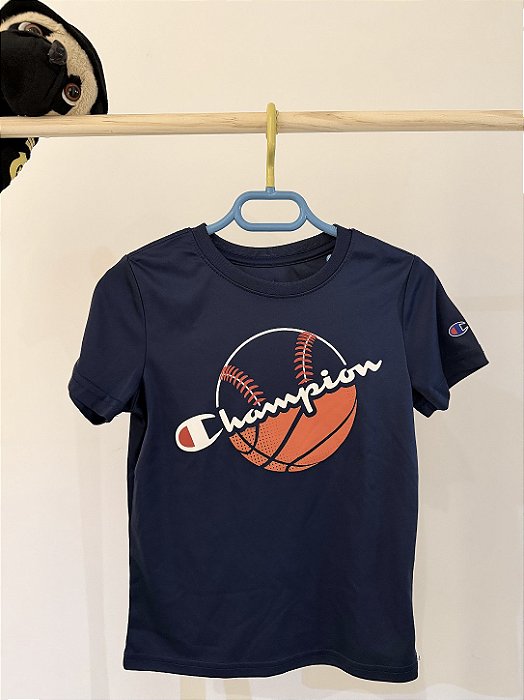 TAM 5-6 . Champions. Blusa esportiva azul marinho