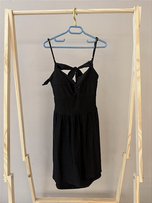 Vestido de festa midi preto, marca BobbyLulu, tamanho 16