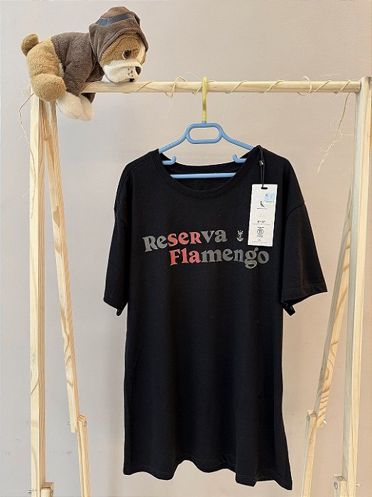 Blusa de malha na cor preta colab Flamengo-Reserva, tamanho P, com etiqueta