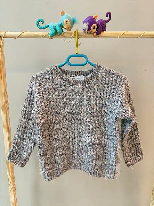 Casaco Peludo Lurez - H&M - Tam: 3/4 anos