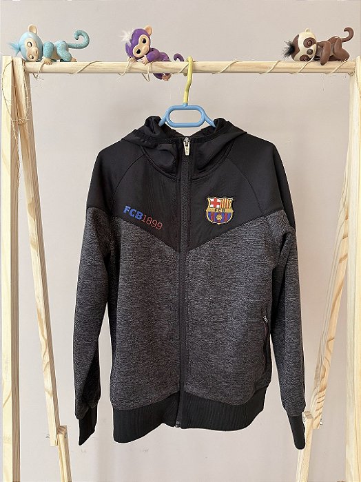 Casaco com capuz time FC Barcelona, TAM 8