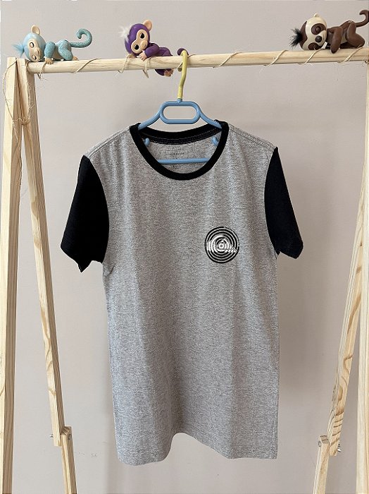 Blusa em malha cinza, Marca QuickSilver, Marca QuickSilver, TAM P