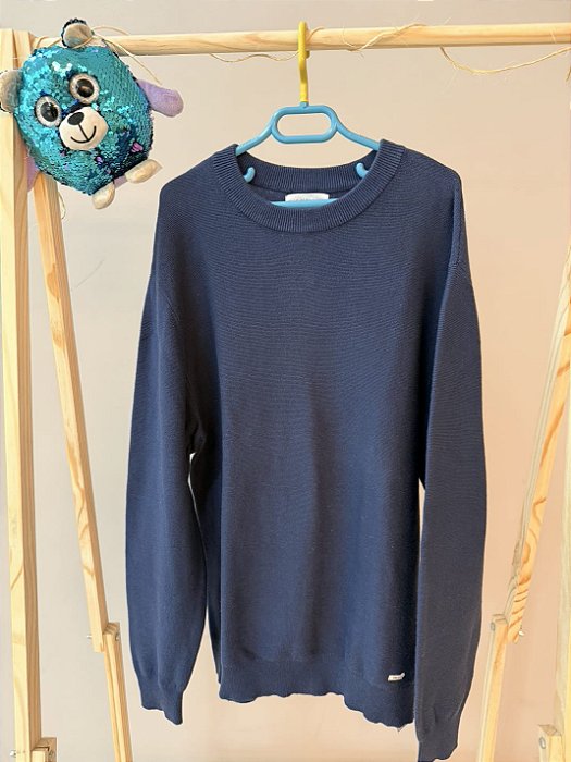 TAM: 11-12 anos - Zara - Sueter Azul Marinho