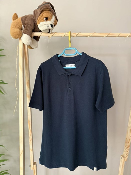 TAM 11-12 - Lefties - Blusa Polo Azul