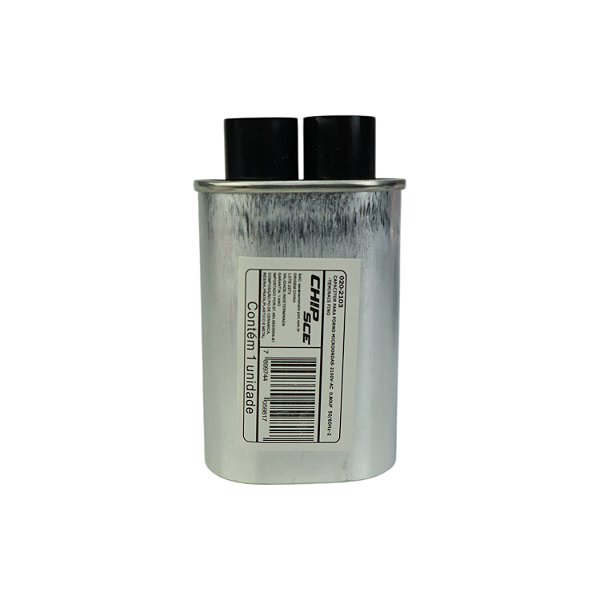 Capacitor para Forno Micro-Ondas 2100v Ac 0.80uf 50/60Hz 2 Teminais Fino 020-2103