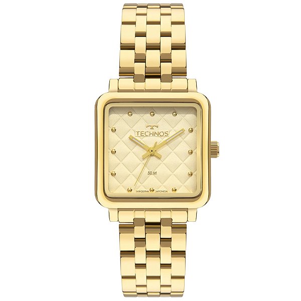 Relógio Technos Feminino Brilho Dourado 2035NFX/1X