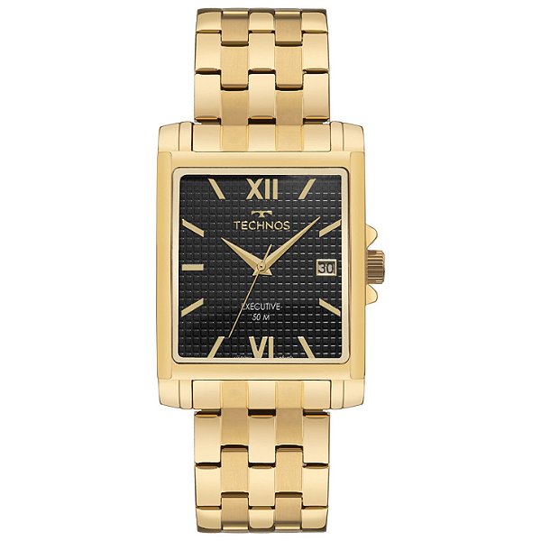 Relógio Technos Masculino Executive Dourado 2115UDH/1P
