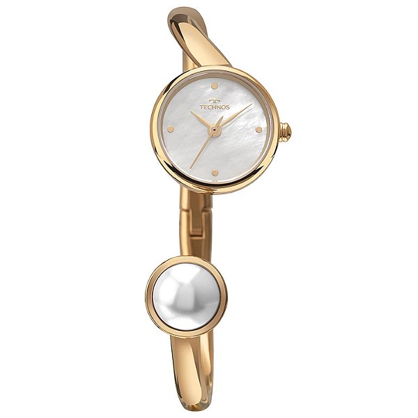 Relógio Technos Feminino Crystal Dourado VX11AE/1B