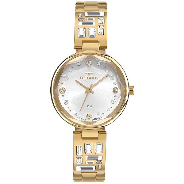Relógio Technos Feminino Crystal Dourado 2036NAV/1K