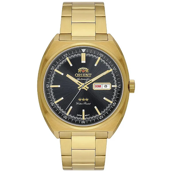 ORIENT AUTOMÁTICO MASCULINO CLÁSSICO F49GG032 DOURADO