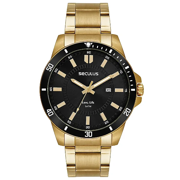 Seculus Masculino Aço Casual 44203GPSVDA4