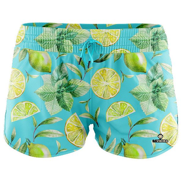 Shorts Praia Feminino Estampado LaVíbora - Caipirinha