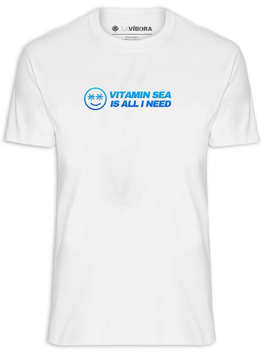 Camiseta Masculina Malha Algodão Estampada - Vitamin Sea