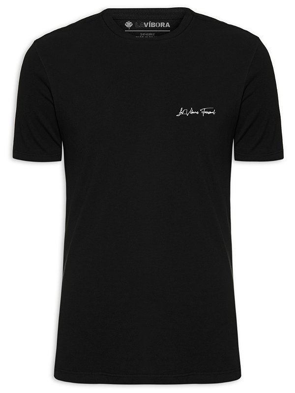 Camiseta Masculina de Malha Básica LaVibora Freesoul - Black