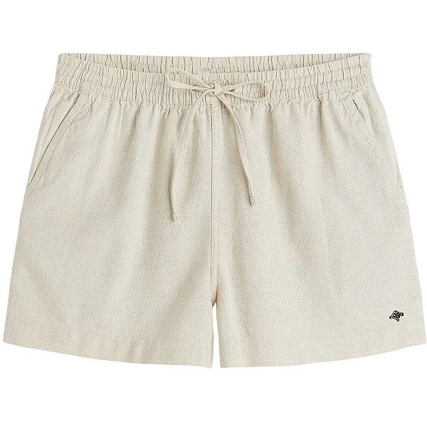 Short Linho Masculino Casual Premium - Crú