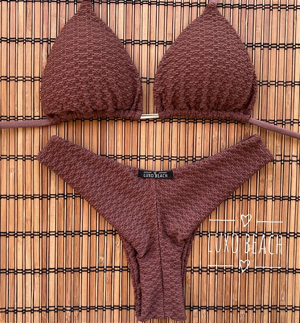 BIQUÍNI GRÉCIA ASA DELTA MARROM