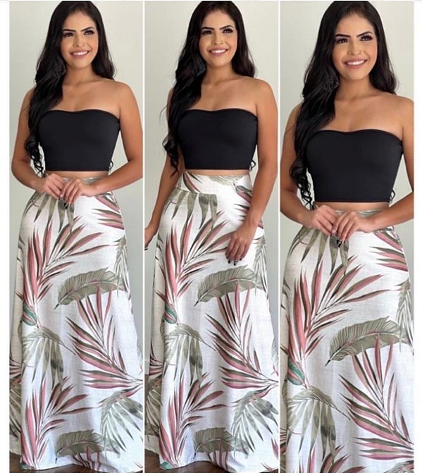 Saia Longa em Poliamida – Elegância e Conforto - Últimas peças