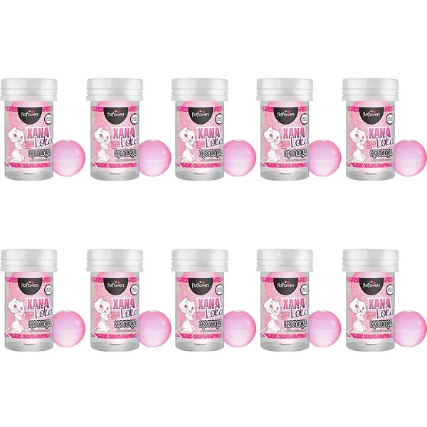 Kit 10 Unid. Bolinha Hot Ball Xana Loka Com 2 Unid. Hot Flowers