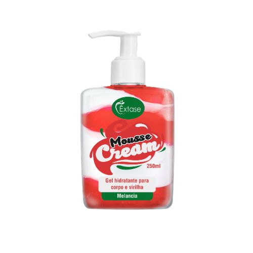 Gel Hidratante Beijável Mousse Cream Melancia 250ml - Êxtase