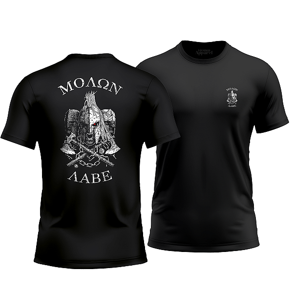 Camiseta Militar Molon Labe Ronin Apparel com Estampa nas Costas