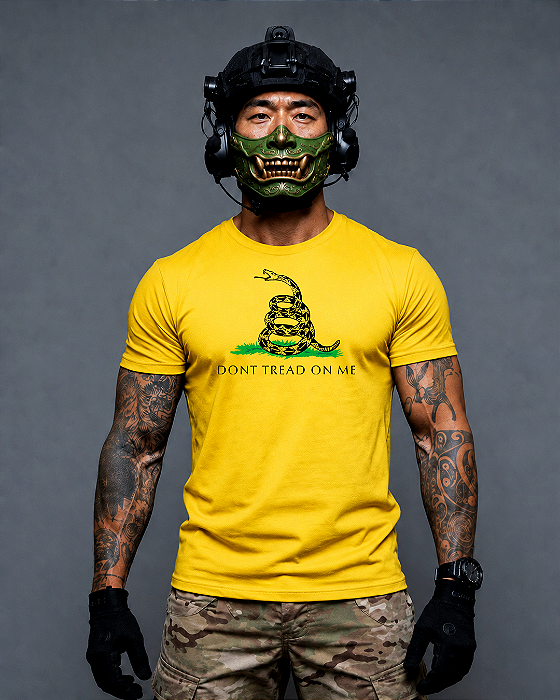 Camiseta Militar Don’t Tread On Me Ronin Apparel Amarela