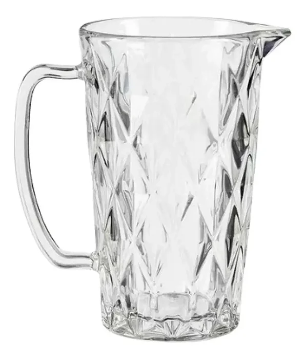 Jarra de Vidro Diamante Clear 1L Class Home – Nova, sem uso