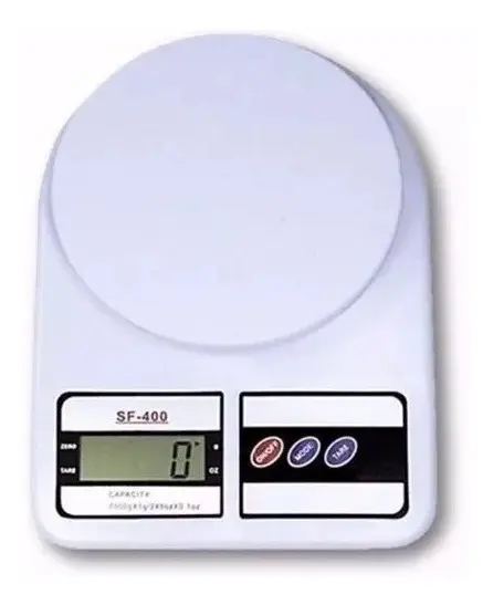 Balança Digital de Cozinha 10 kg Precisão 1g Branca – Nova, sem uso
