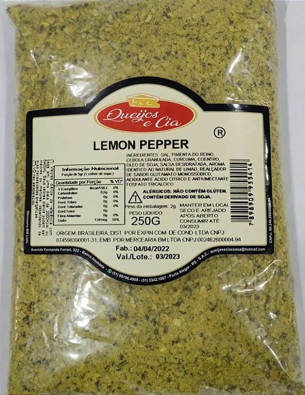 Lemon Pepper C/ 250 GR
