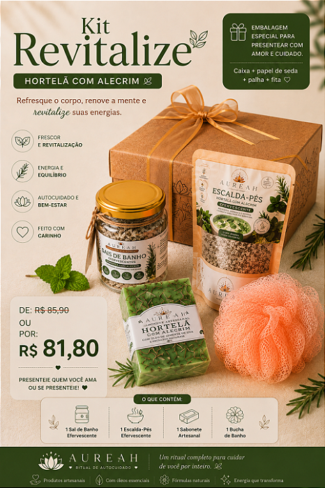 Kit Revitalize — Hortelã com Alecrim