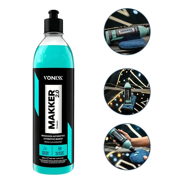 Makker 2.0 Vonixx 500ML Maquiador Automotivo Brilhante para Renovar Pintura