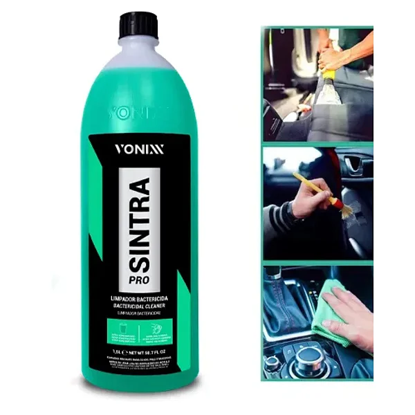 Sintra Pro 1,5 Litros Vonixx Limpeza Interna De Veiculos Multiuso Limpador Bactericida Painel Plasticos