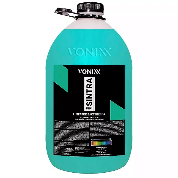 Sintra Pro 5 Litros Vonixx LIMPADOR BACTERICIDA PARA LIMPEZA INTERNA DE VEÍCULOS