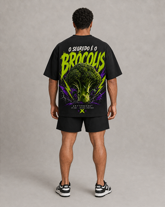 Camiseta Oversized O Segredo é o Brócolis – Artthreads™