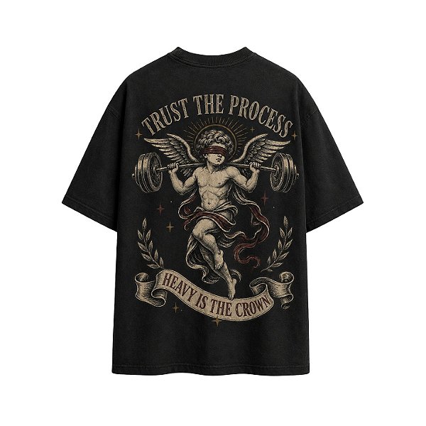 TRUST THE PROCESS — Oversized Heavyweight Black