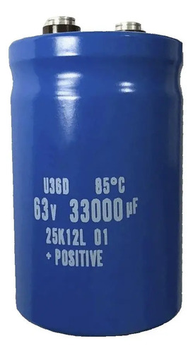 CAPACITOR ELETROLITICO 33000UF X 63V - 11309 (SEM PARAFUSO)