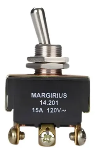 Chave Alavanca Lig/des 14201 Bipolar 6t 15a Margirius Branco