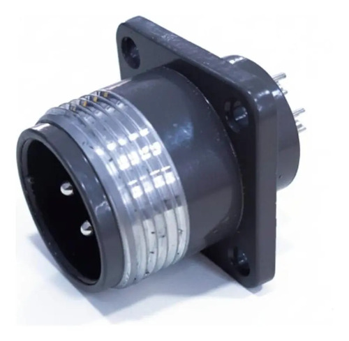 Conector 4 Vias P/ Painel Base Quadrada Macho 20mm
