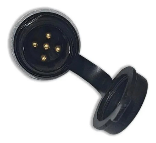 CONECTOR BASE REDONDA M16 5C VIA MACHO