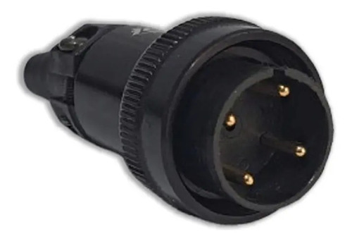 Conector Cabo M24 Invertido 4c (-2-4-6-8) Via Macho Preto
