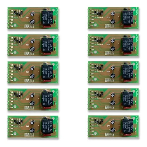 Kit 10pc Placa Modulo  Retardo Para Maquina De Solda 6 Pinos