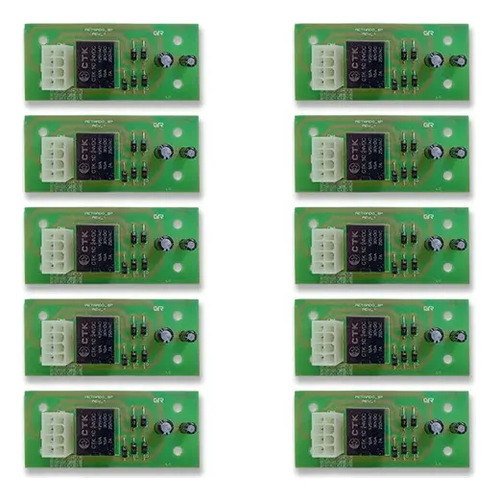 Kit 10pc Placa Modulo  Retardo Para Maquina De Solda 8 Pinos