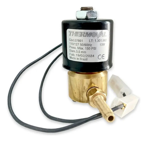 Valvula Solenoide 110v Ac 13w C/ Conexão 1/8 Bsp Femea