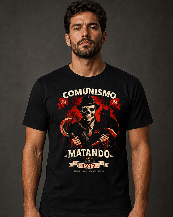 Camiseta Comunismo Matando Desde 1917