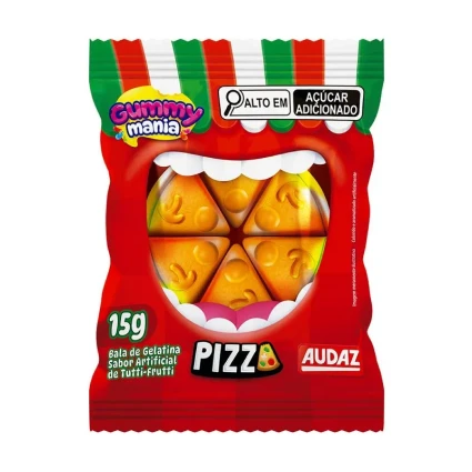 Bala de Gelatina em Formato de Pizza 16g