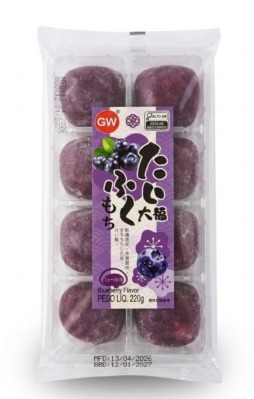 Bolinho de Arroz Mochi Sabor Blueberry 220g